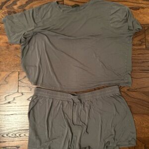 nuuds Gray Pajama Set Intimates Sleepwear